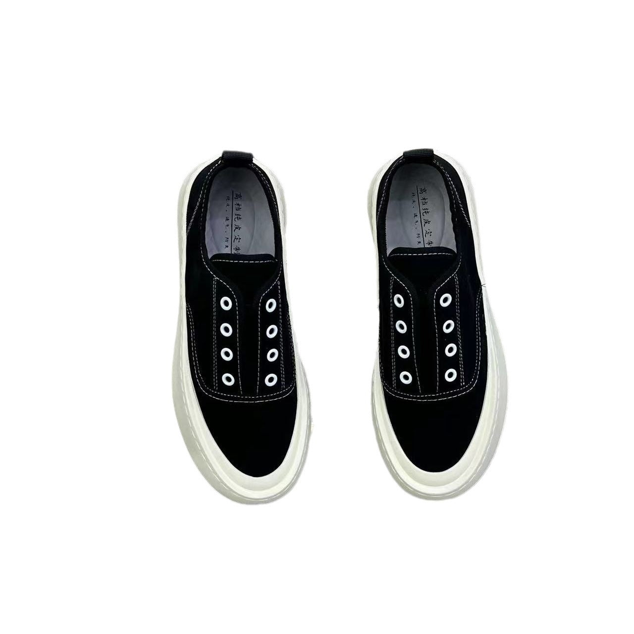 Trendy brand 2024 summer new men's lazy one-foot hot canvas shoes men's shoes casual and versatile trend board shoes