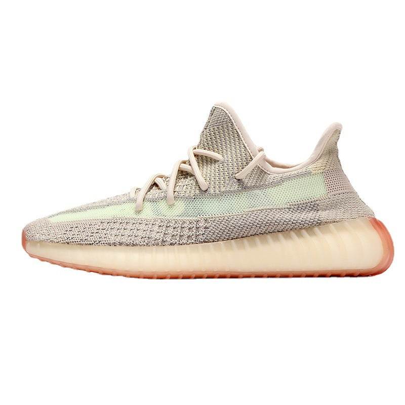 Coconut 350 Men's Shoes Summer High Edition Pure White Putian Really Burst Ice Blue Starry Breathable Casual Sports Women's Shoes