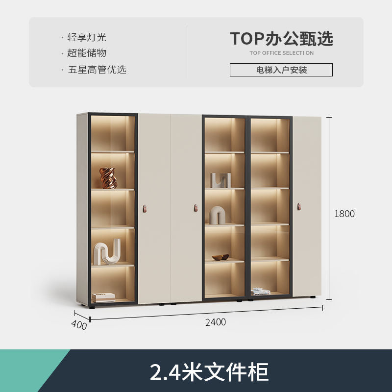 The boss's desk is simple, modern, light luxury, creative, technological, single-person supervisor, manager, class desk, furniture, tables and chairs