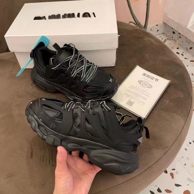 Pure original daddy Paris track3ins couple heightened versatile trendy sneakers men's and women's men's shoes booster shoes