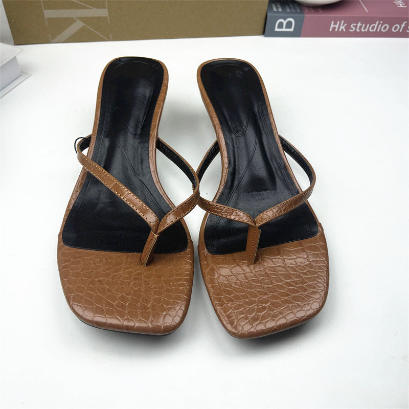 ZA2024 Summer Fashion New Product: Women's Outer Wear Shoes, Toe Pull, Strap Minimalist, Fashion, Stiletto Heels, High Heeled Women's Sandals