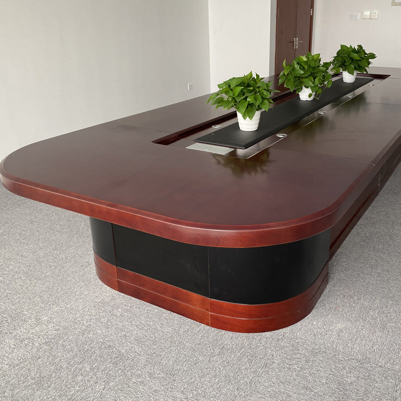 Modern Simple Conference Table, Long Table, Negotiation Conference Table, Conference Table, Chair Combination, Oval Painted Conference Table Meeting table