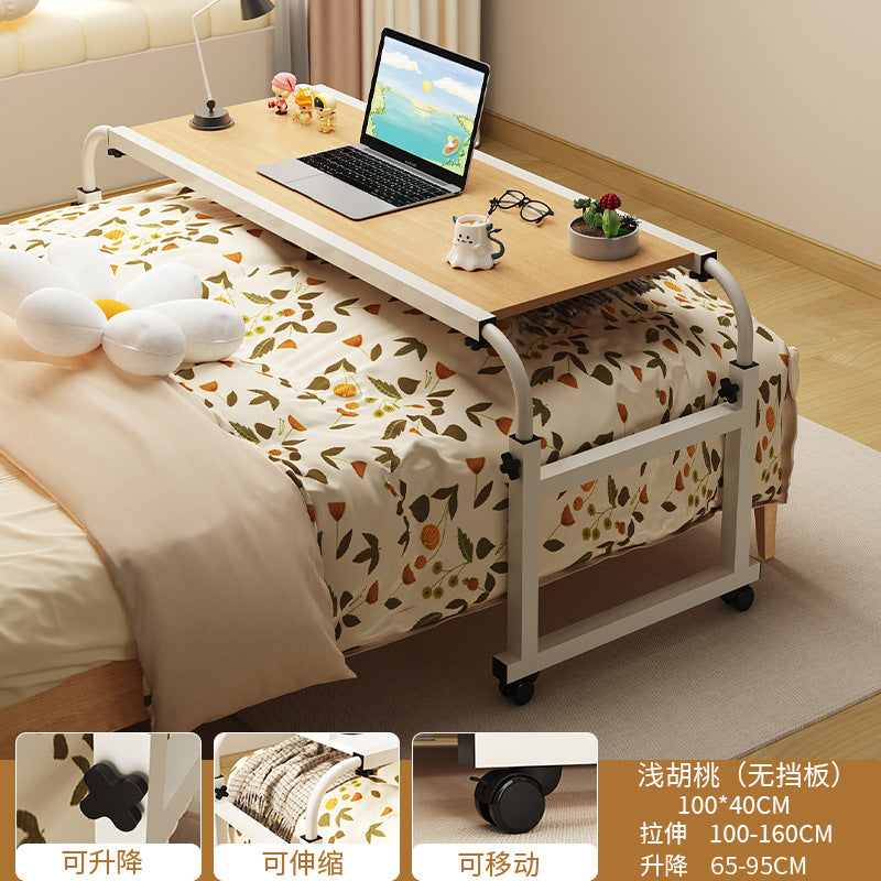 Trendy Cross Bed Table, Home Bed Table, Movable Desk, Computer Desk, Bedroom Bedside Small Table, Lazy Lifting Bed