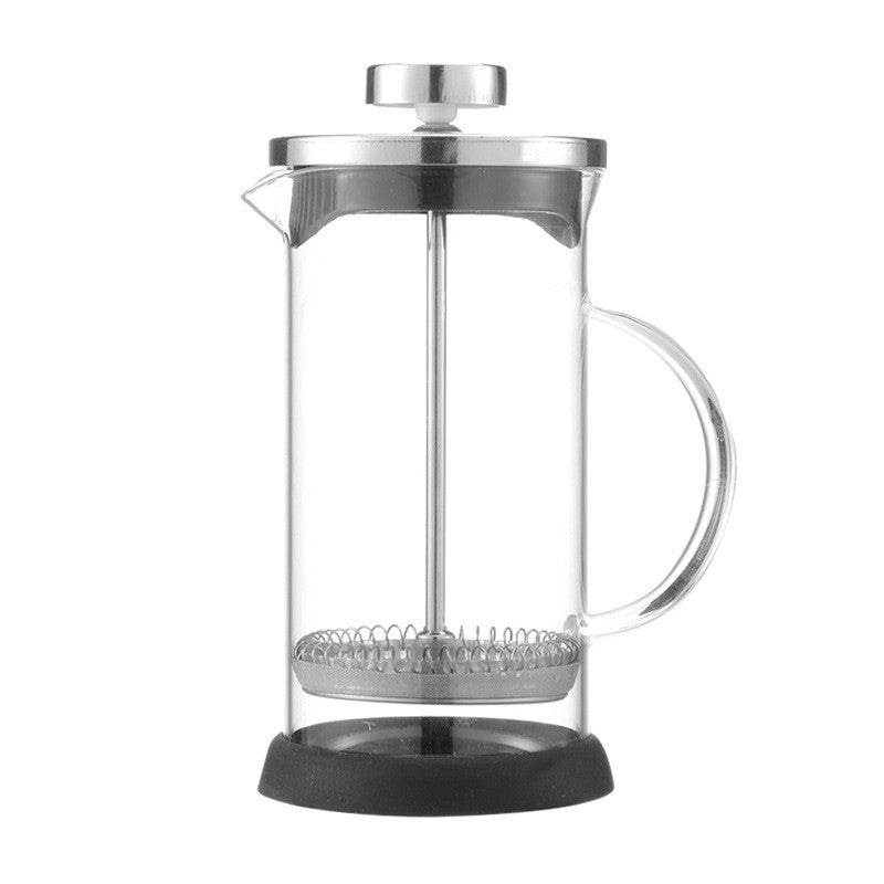 Factory direct sales of new tea heat-resistant tea brewing device, high borosilicate glass teapot, hand-poured coffee pot, French press tea set