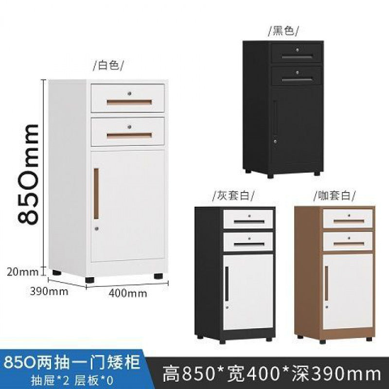 Office file cabinet, tin cabinet, low cabinet, storage cabinet, bedside table, small lock, movable cabinet, under table storage cabinet