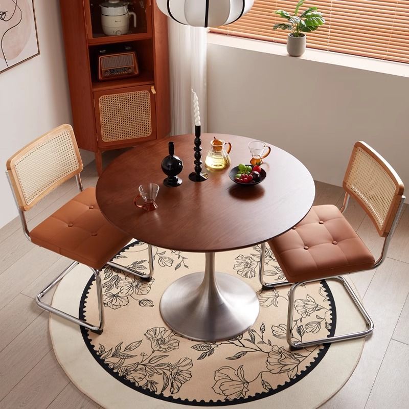 Round vintage dining table