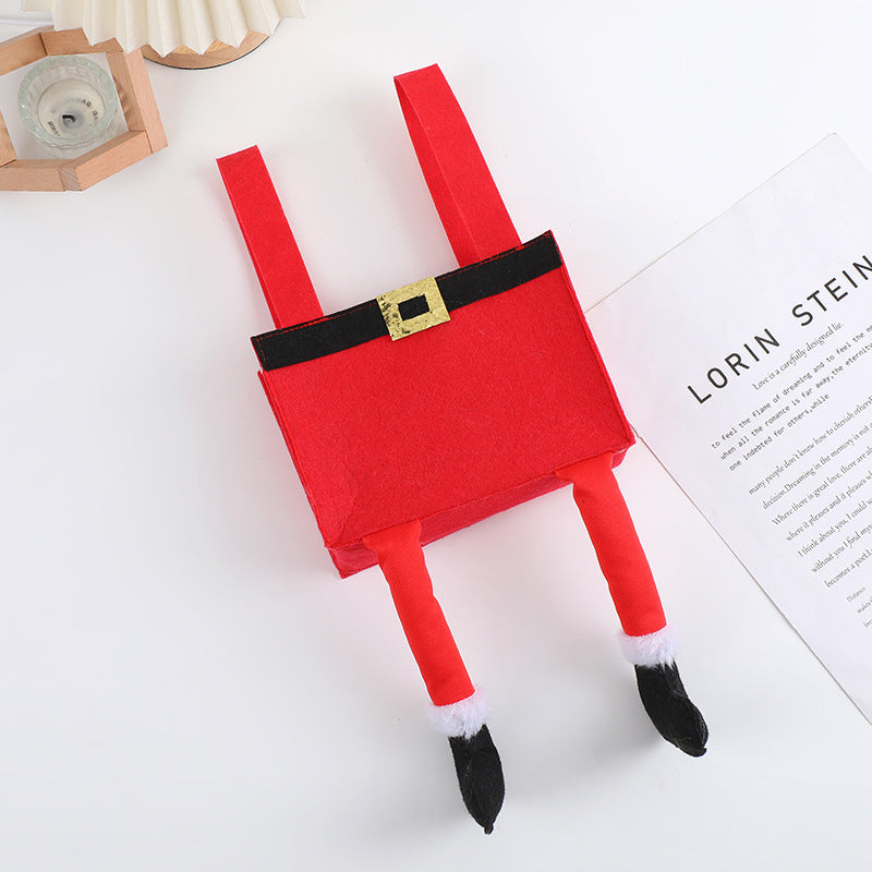 Cross border Christmas trouser bag candy bag creative home Christmas gift jewelry bag Christmas celebration decoration candy bag