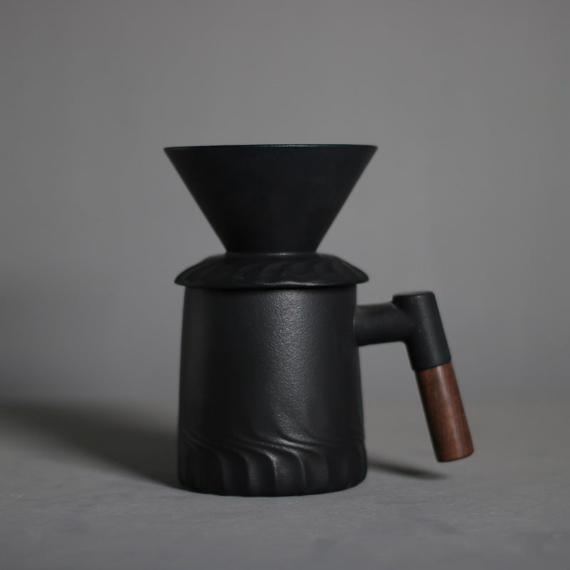 American V60 Cone Ceramic Coffee Filter Cup Filter Coffee Filter Cup Set Sharing Pot Tea Water Separation Cup