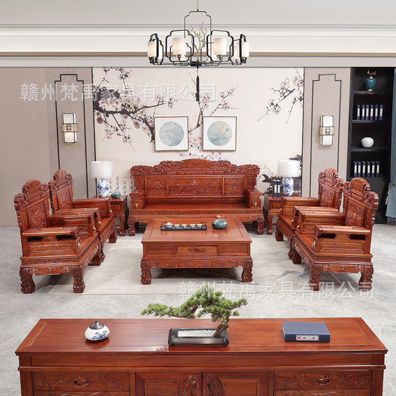 Solid wood sofa