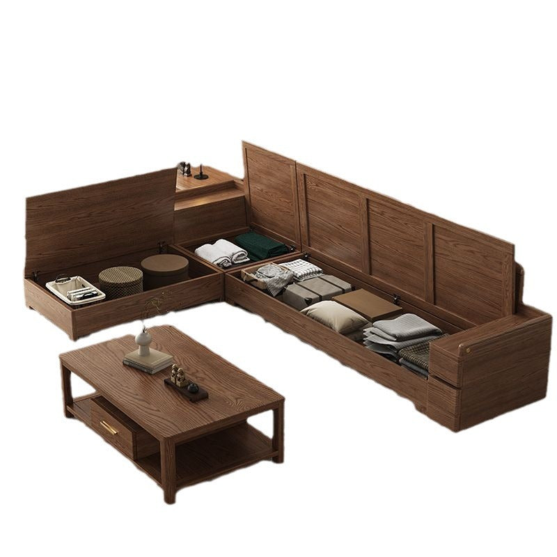 Simple solid wood sofa
