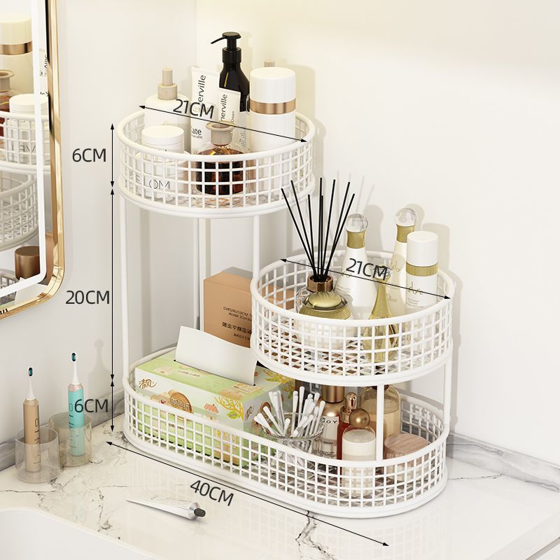 Cosmetics storage shelves, women's skincare product shelves, desktop storage, wrought iron bathroom toiletries, organizing shelves