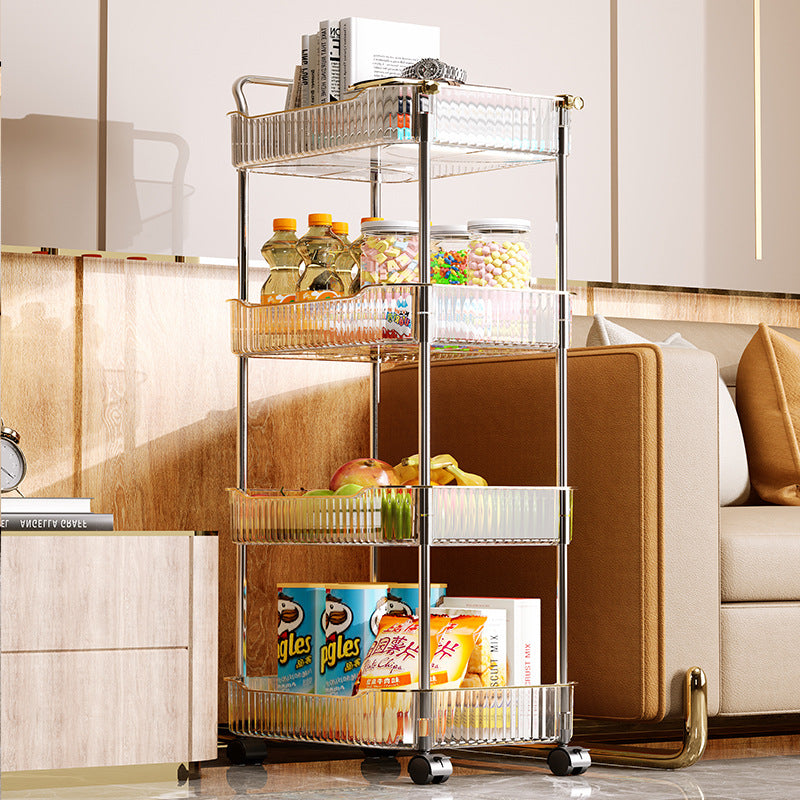 Trolley rack kitchen floor bedroom multi-layer baby snacks mobile bathroom bathroom storage rack