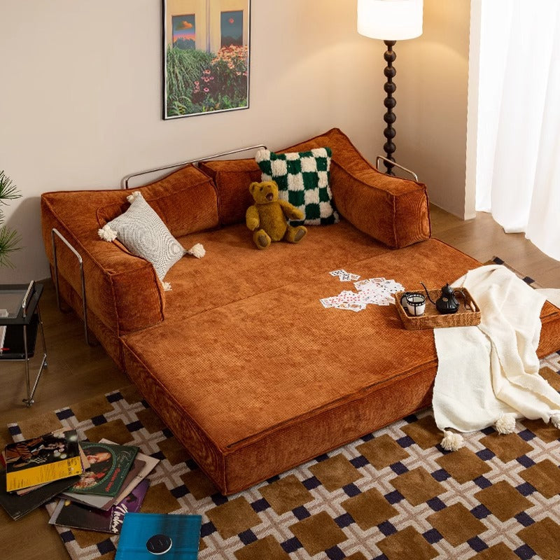Fabric sofa bed