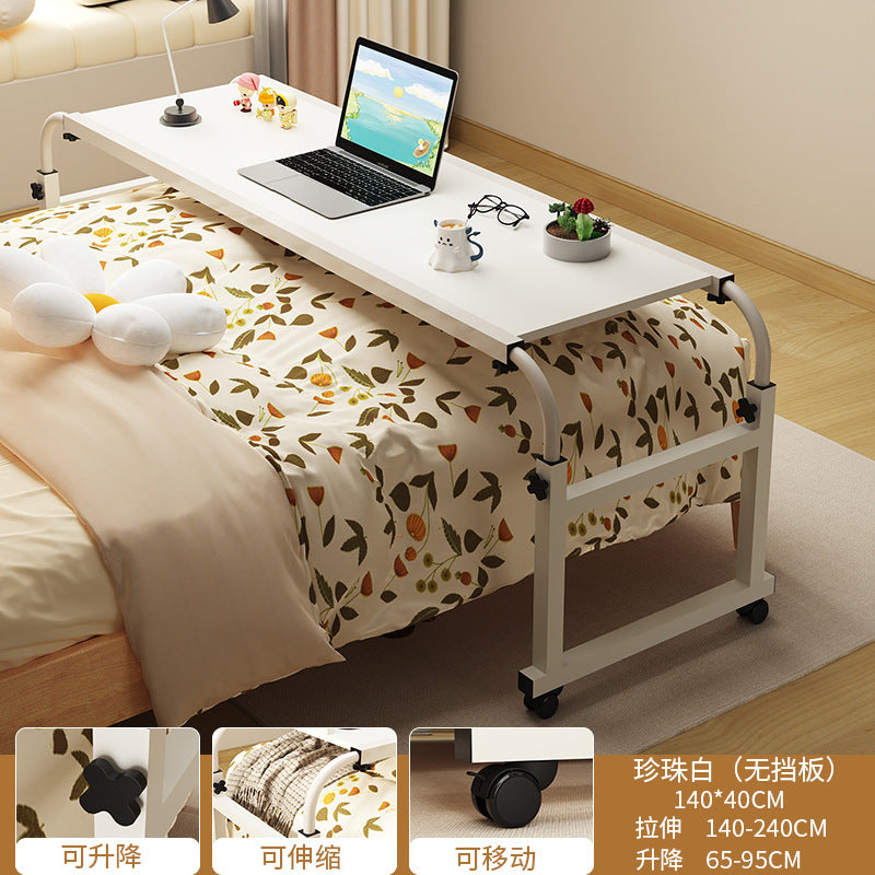 Trendy Cross Bed Table, Home Bed Table, Movable Desk, Computer Desk, Bedroom Bedside Small Table, Lazy Lifting Bed