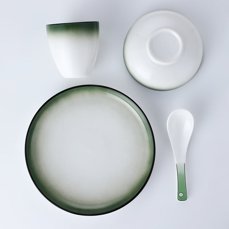 Hotel cutlery set, four pieces of dishes