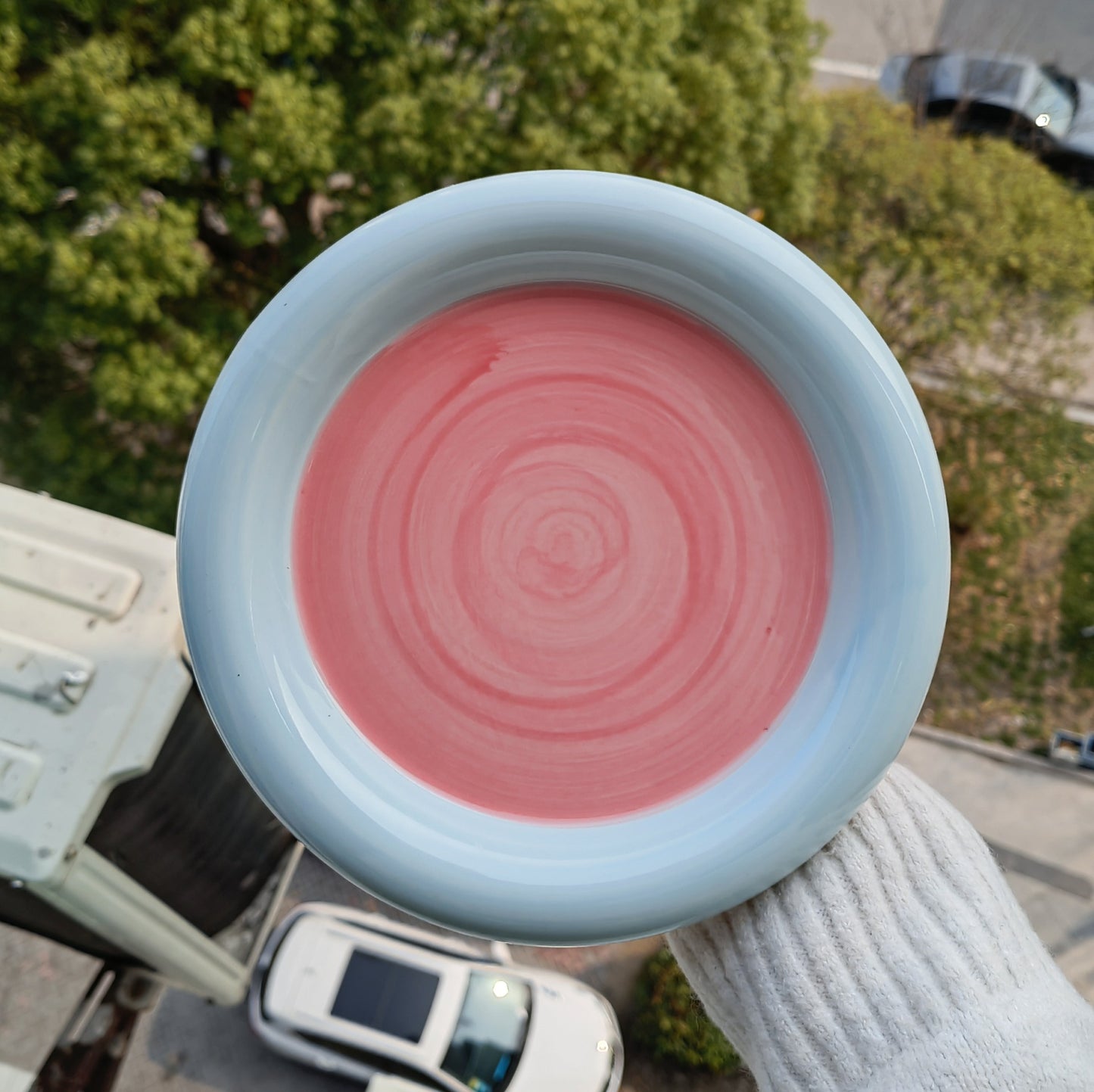 color ceramic plate