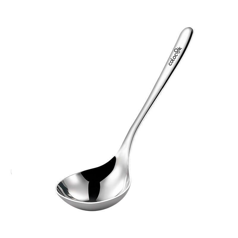 Yinuo Kitchen 304 Stainless Steel Thickening Spoon Soup Spoon Household Thickened Long Handle Soup Drinking Soup Porridge Spoon