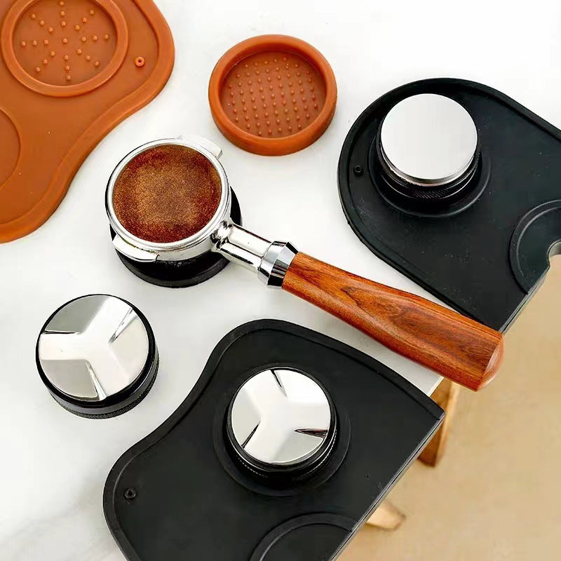Factory spot silicone coffee press mat anti-slip mat coffee powder hammer mat espresso machine coffee mat