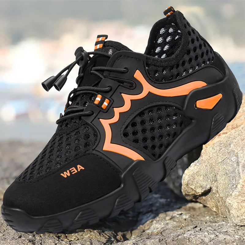 Summer New Men's Shoes Breathable Trend Mesh Men's Casual Breathable Mesh Wholesale Cross Border Mesh Beach Sandals