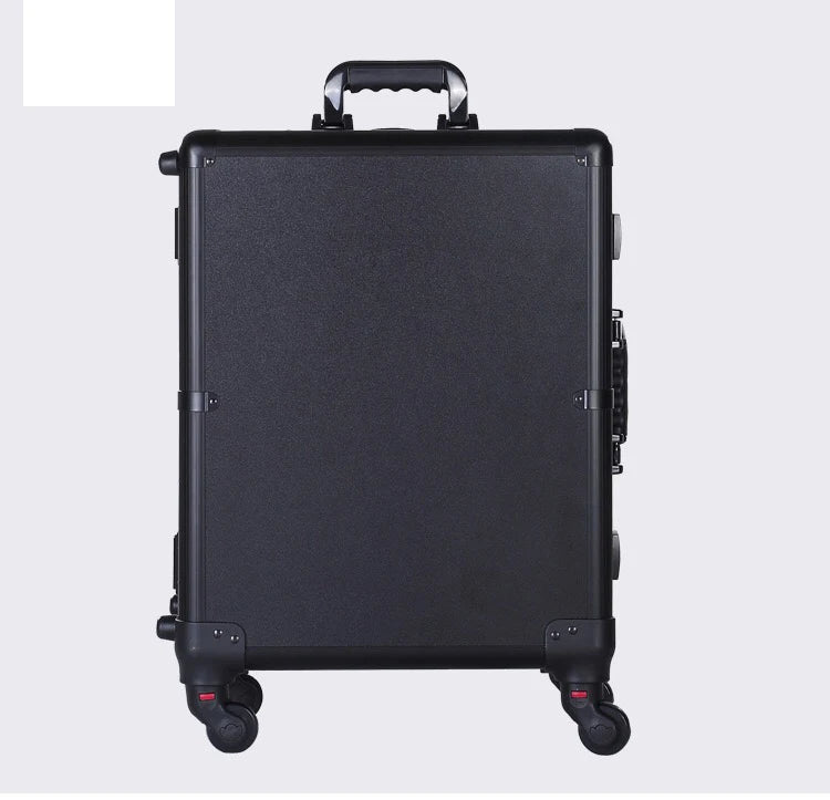 Professional Rolling Cosmetic Case Beauty Makeup Trolley suitcase LED