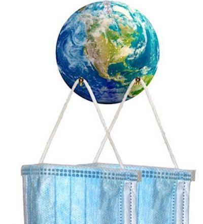 Earth Ornamental Mask Holder #T207