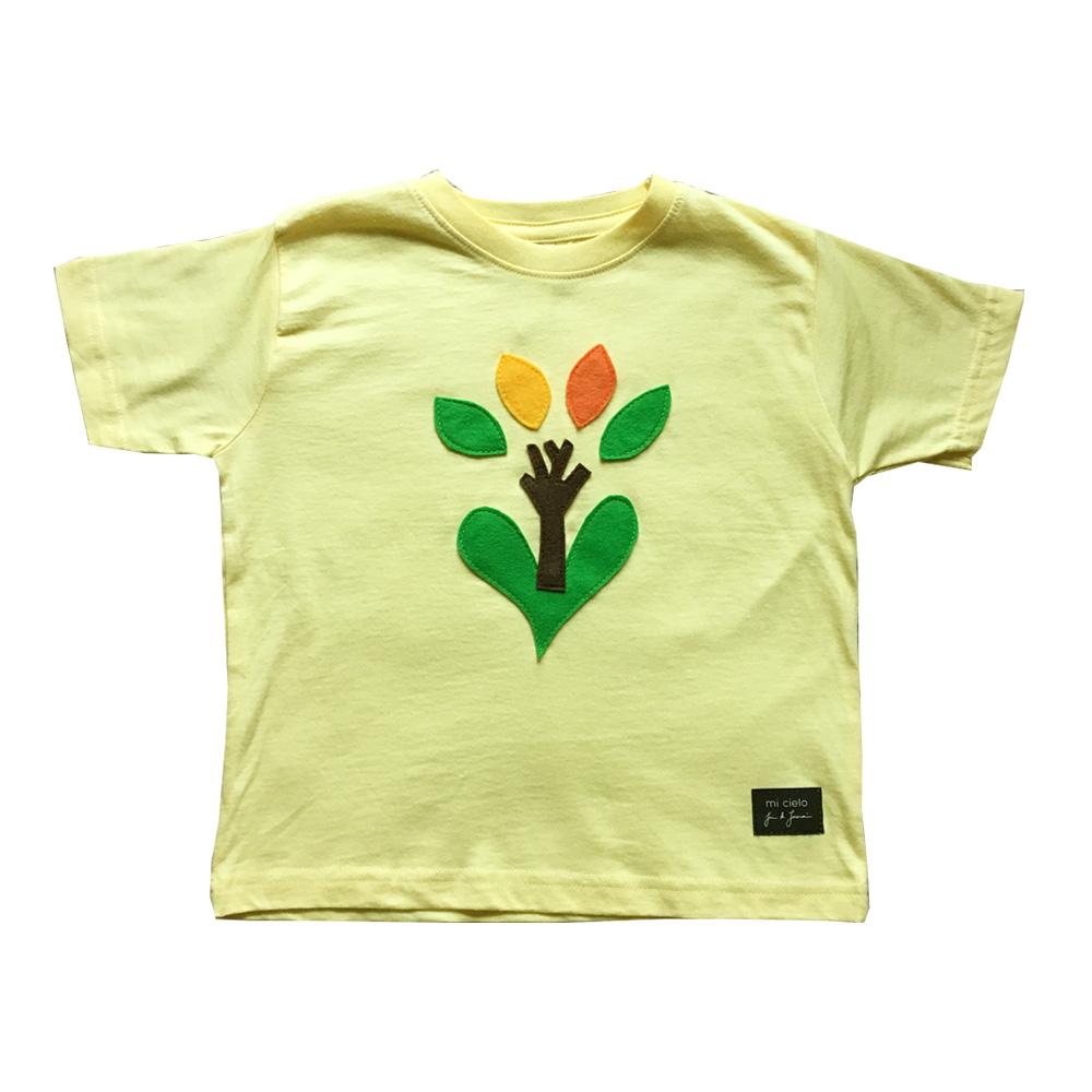 mi cielo x JUAN DE LASCURAIN - The Tree – Yellow Kids Tee – Boys or