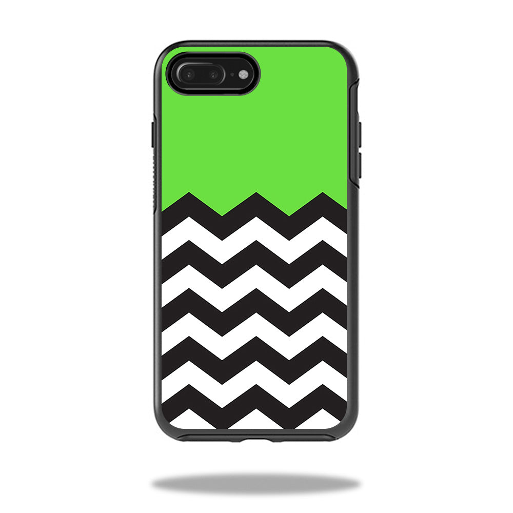 MightySkins OTSIP8PL-lime chevron Skin for Otterbox Symmetry iPhone Pl