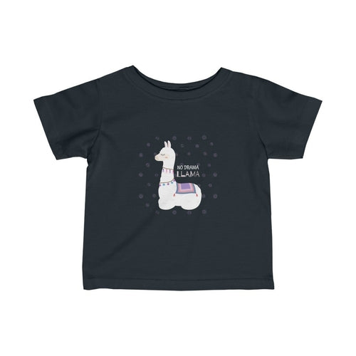 Baby Llama No Drama Infant Girls Tee