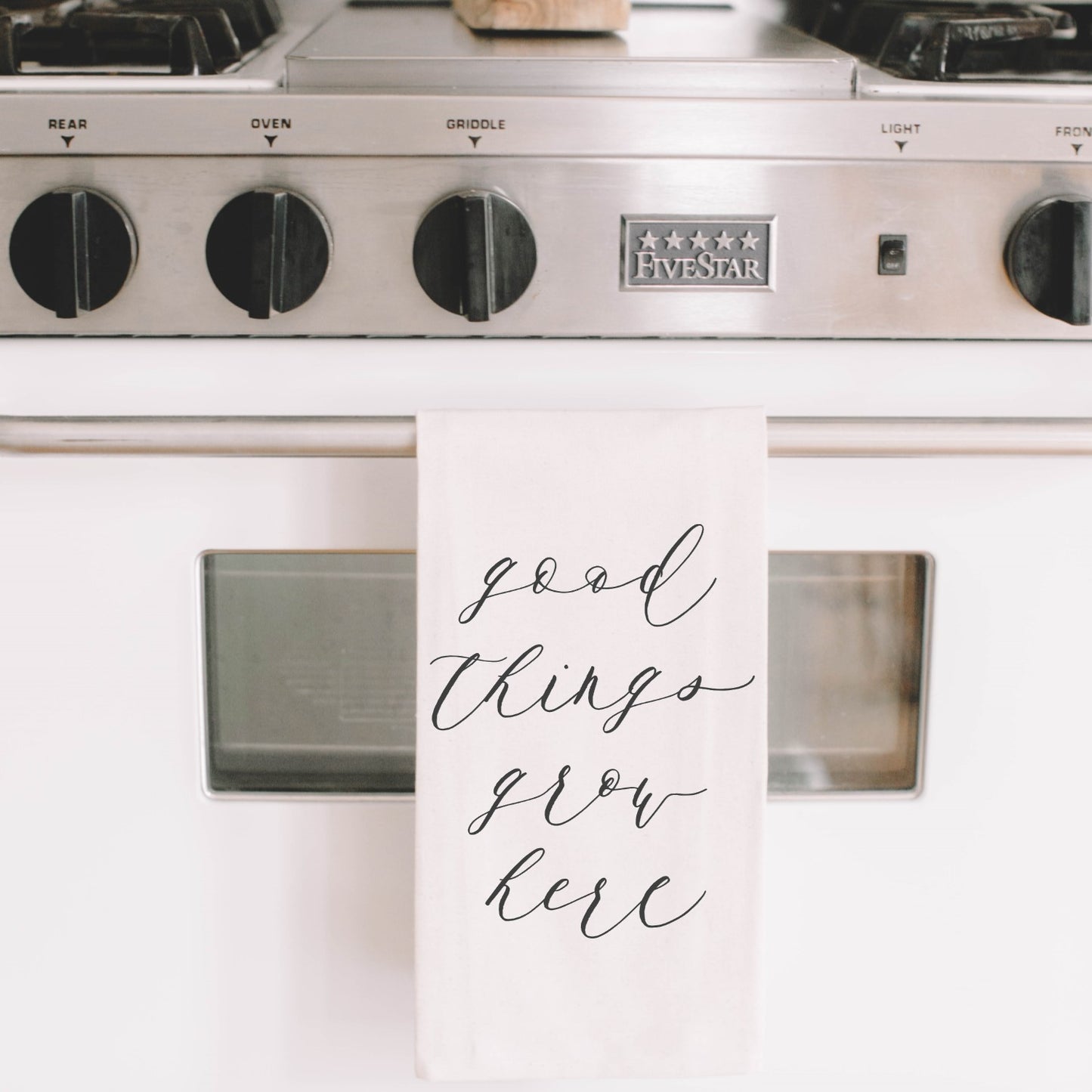 Good Things Grow Here Tea Towel