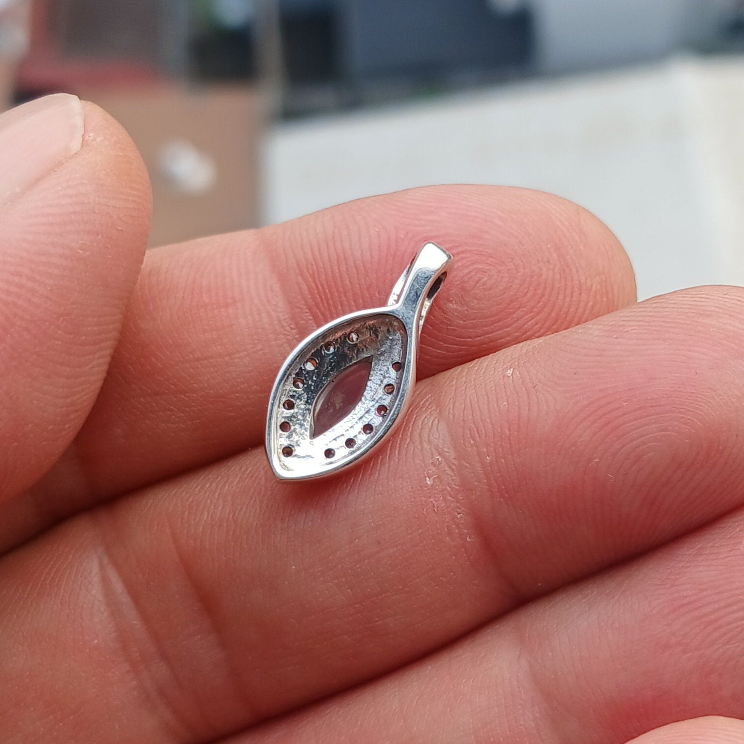 Moonstone Pendant, Charm Pendant, Sterling Silver Pendant, Moonstone