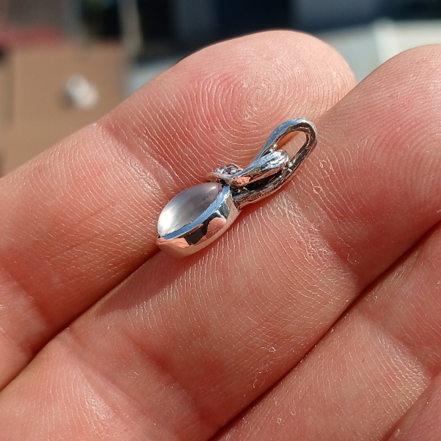 Moonstone Pendant, women's Pendant, Sterling Silver Pendant, Moonstone
