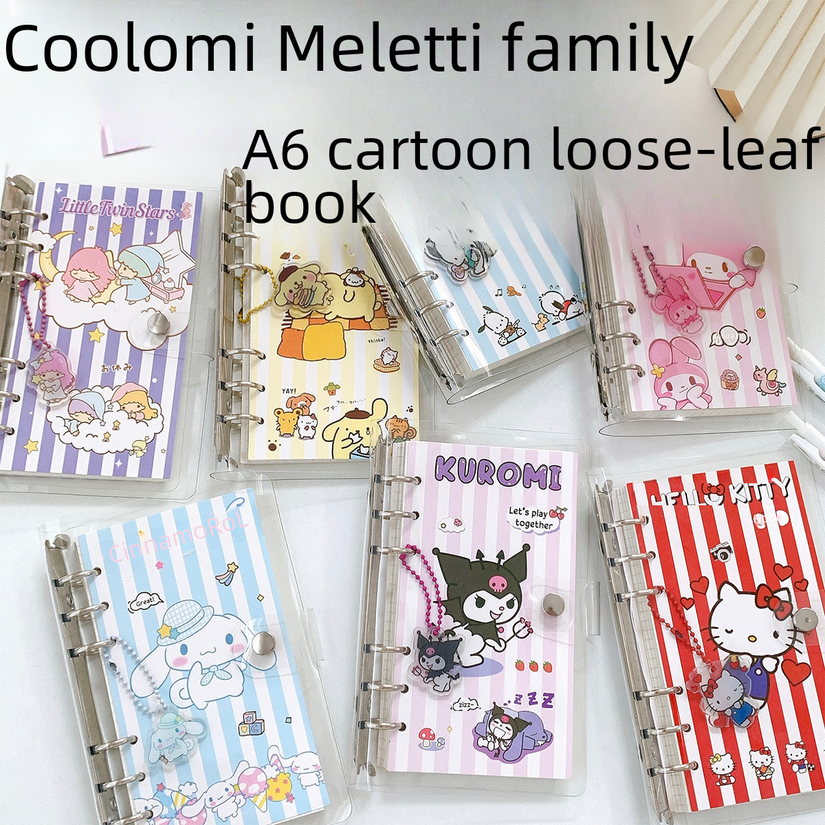 Cute girly heart DIY hand ledger set small fresh high-value loose-leaf coil student girl notebook