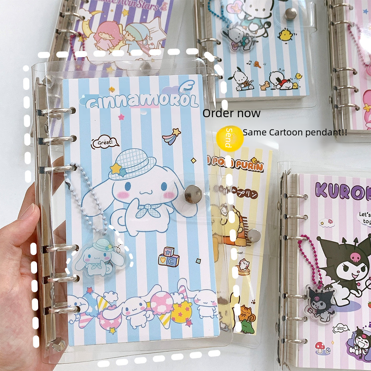 Cute girly heart DIY hand ledger set small fresh high-value loose-leaf coil student girl notebook