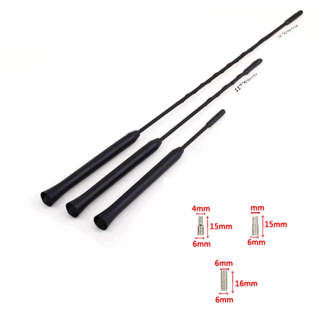 Car Universal Three Screw Antenna 9 11 16 inches for Volkswagen Mercedes Benz Audi with three screws