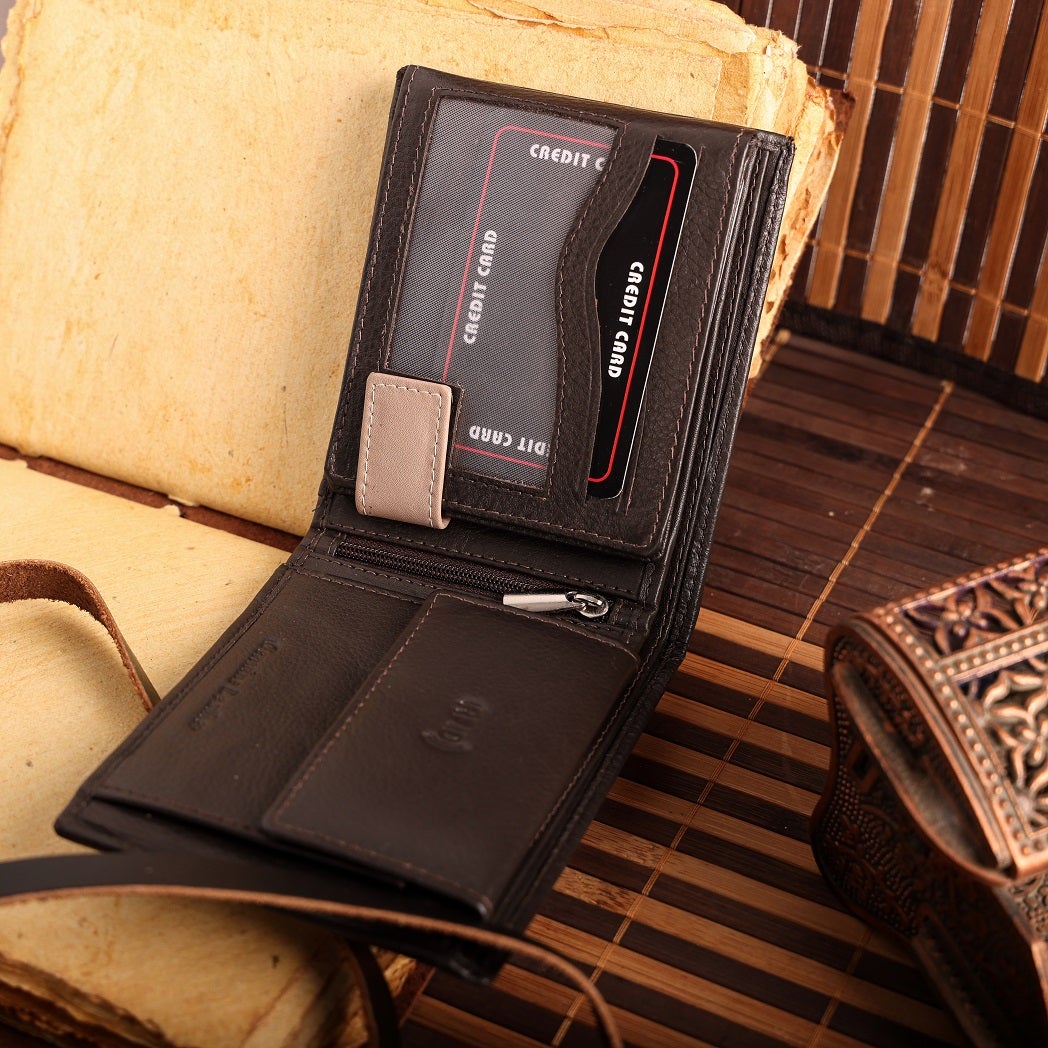 Twin Leather Men Wallet