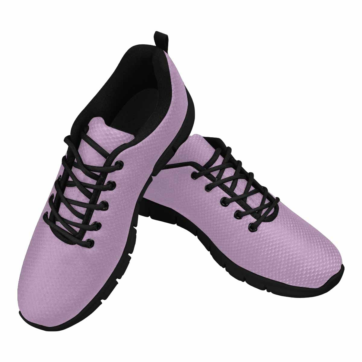 Sneakers For Men, Lilac Purple - Canvas Mesh Athletic Running Shoes