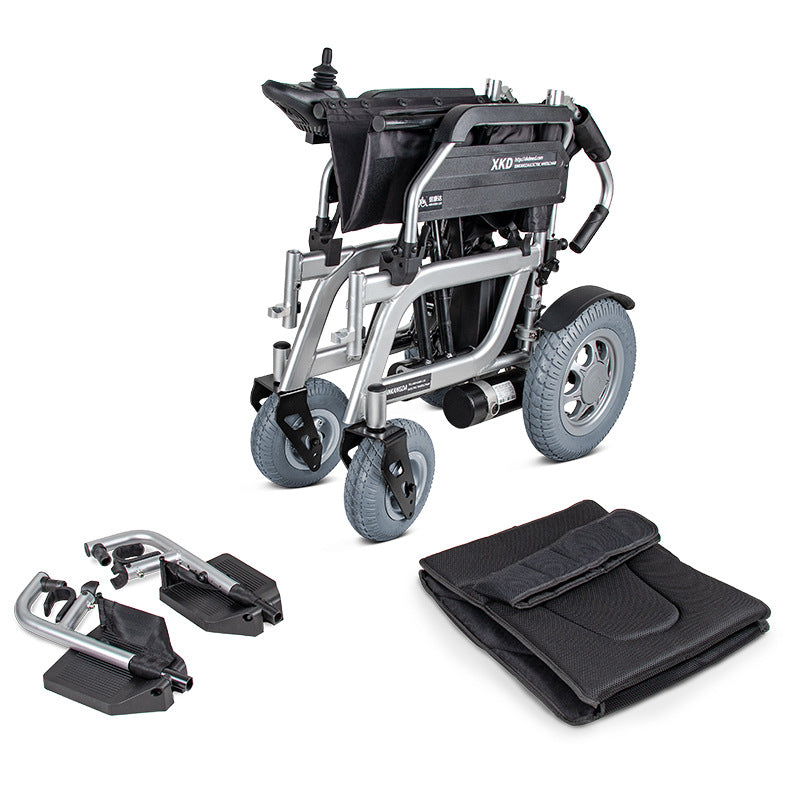 Xinkangda electric wheelchair folding lightweight wheelchair electric fully automatic mobility scooter travel portable for the elderly