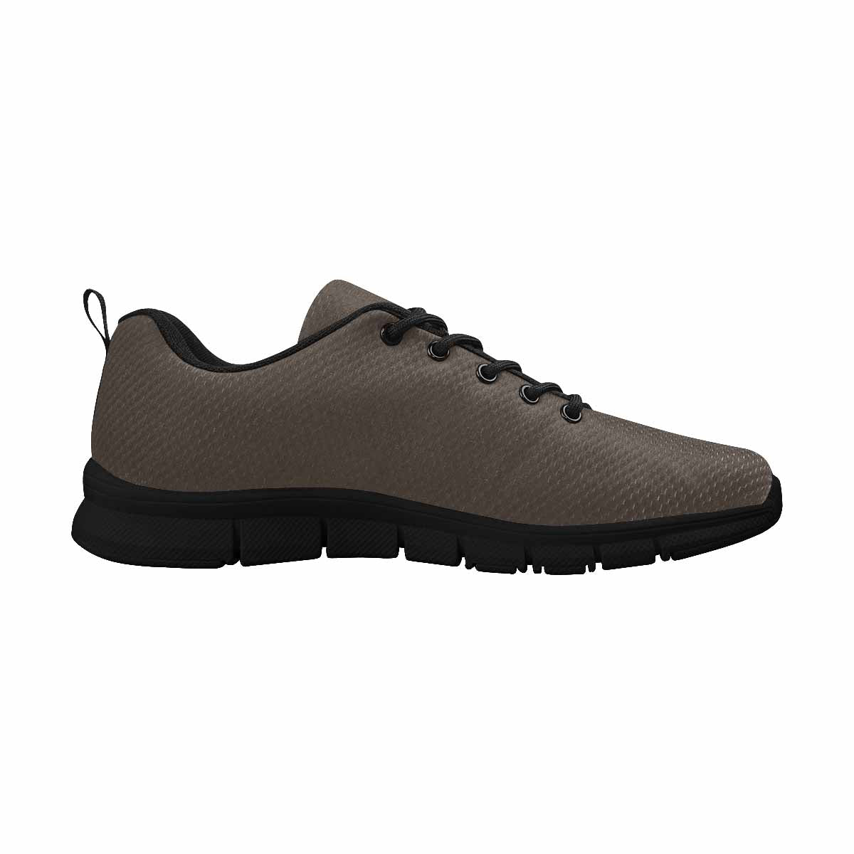 Sneakers For Men, Dark Taupe Brown - Canvas Mesh Athletic Running