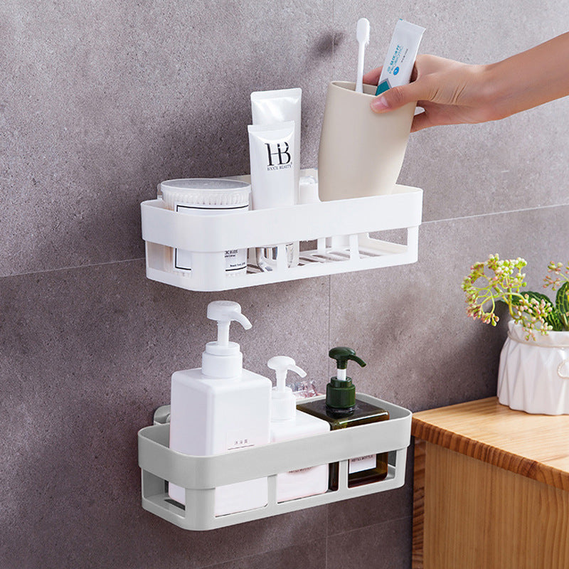 Bathroom wall-mounted shelf free punching seamless wall suction toilet storage shelf toilet toilet storage rack