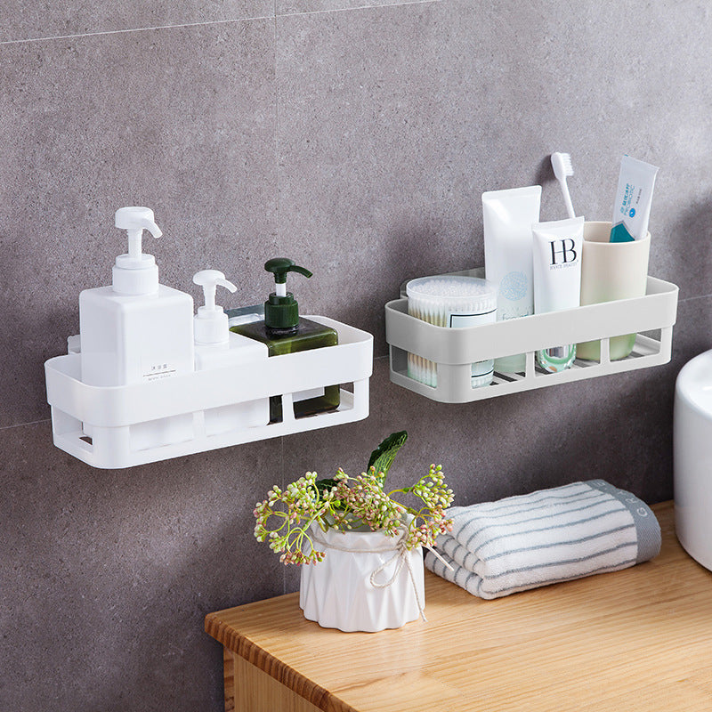 Bathroom wall-mounted shelf free punching seamless wall suction toilet storage shelf toilet toilet storage rack