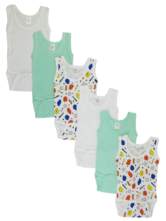 Boys' Printed Tank Top 6 Pack