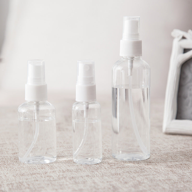 Travel Clear Plastic Small Snort Bottle 30ml Cosmetics Press Dispensing Bottle Watering Can Perfume Mist Spray Empty Bottle