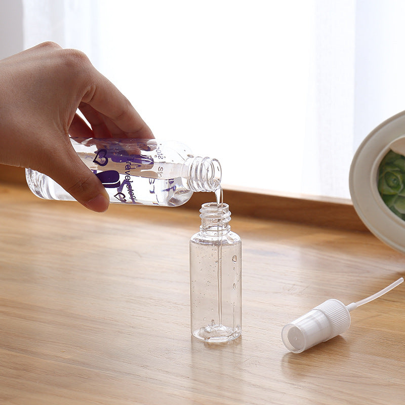 Travel Clear Plastic Small Snort Bottle 30ml Cosmetics Press Dispensing Bottle Watering Can Perfume Mist Spray Empty Bottle