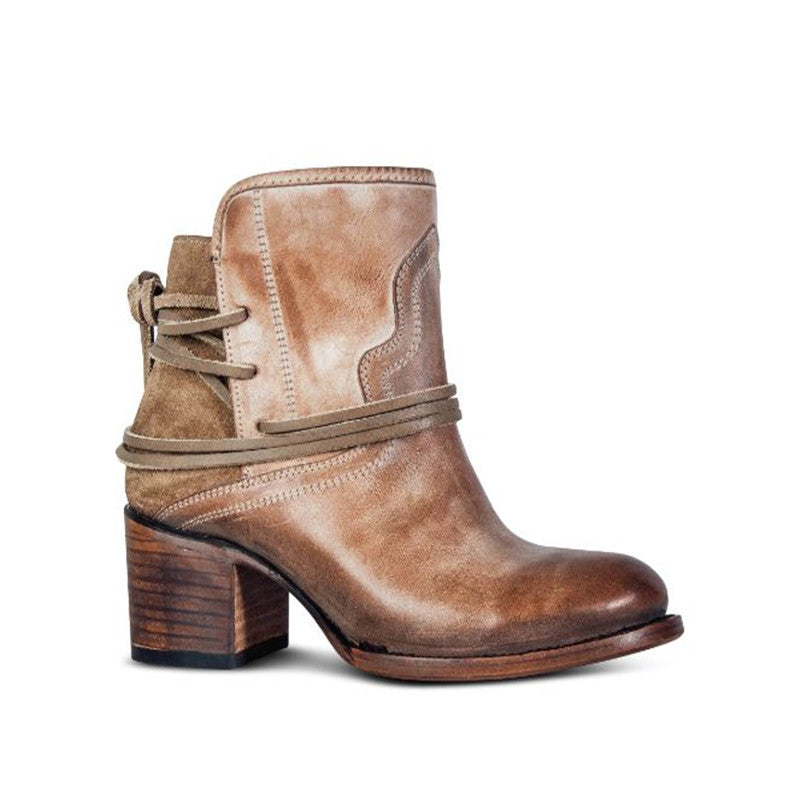 Juti autumn and winter Amazon shopee independent station European and American foreign trade 35-43 plus size women's shoes back strap thick heel shoes
