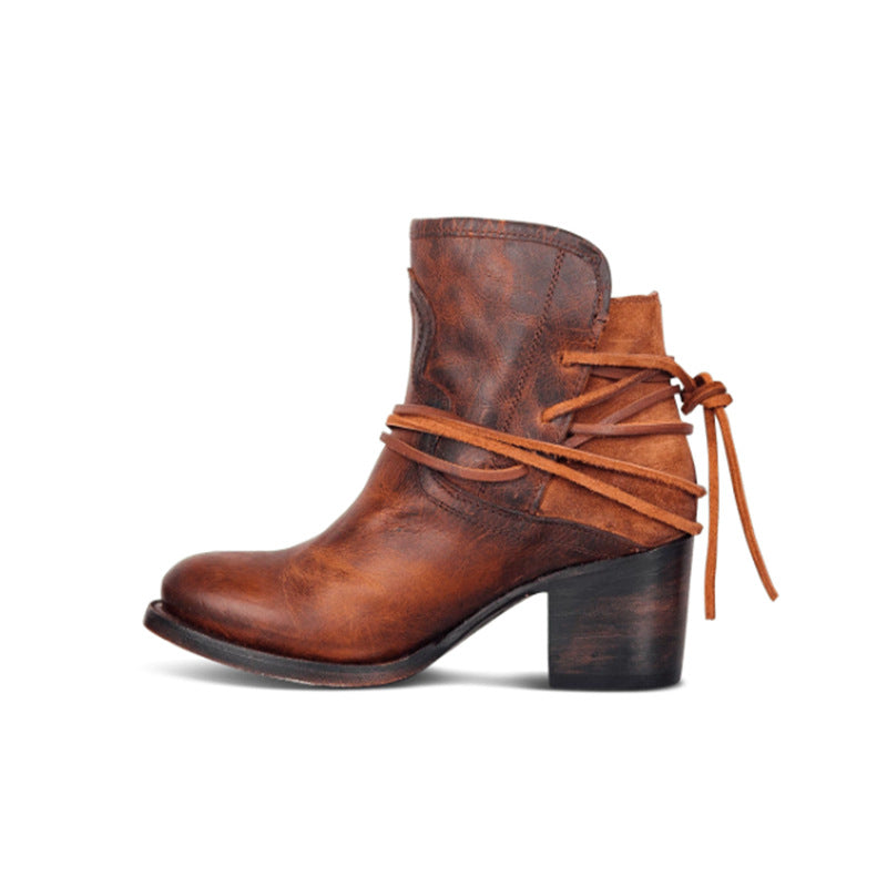 Juti autumn and winter Amazon shopee independent station European and American foreign trade 35-43 plus size women's shoes back strap thick heel shoes