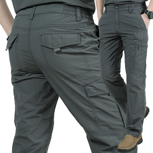 [Manufacturer] summer outdoor thin multi-pocket quick-drying cargo pants men's loose plus size storm troopers 105
