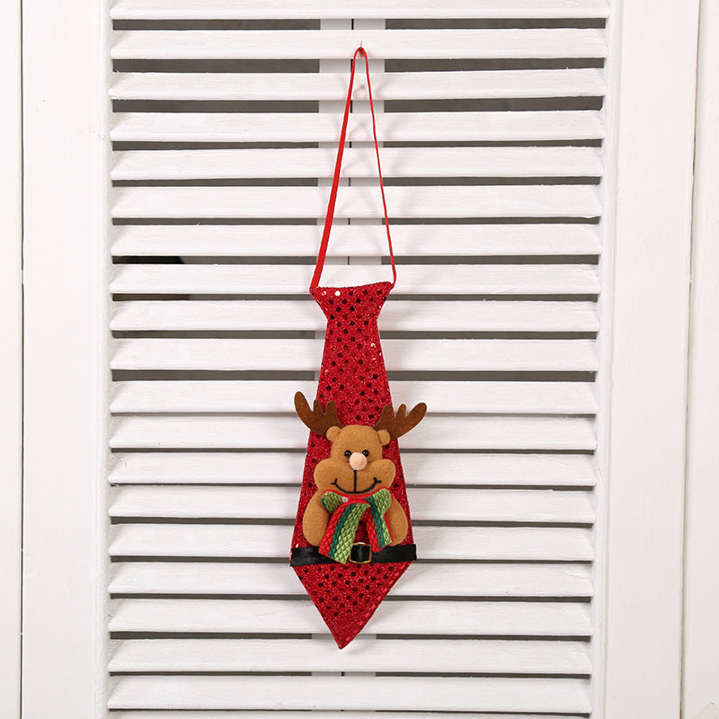 New Santa Claus Snowman Elk Pendant Creative Gift Tie Christmas Tree Decoration Supplies for Adults and Kids