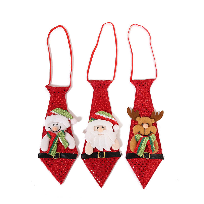 New Santa Claus Snowman Elk Pendant Creative Gift Tie Christmas Tree Decoration Supplies for Adults and Kids