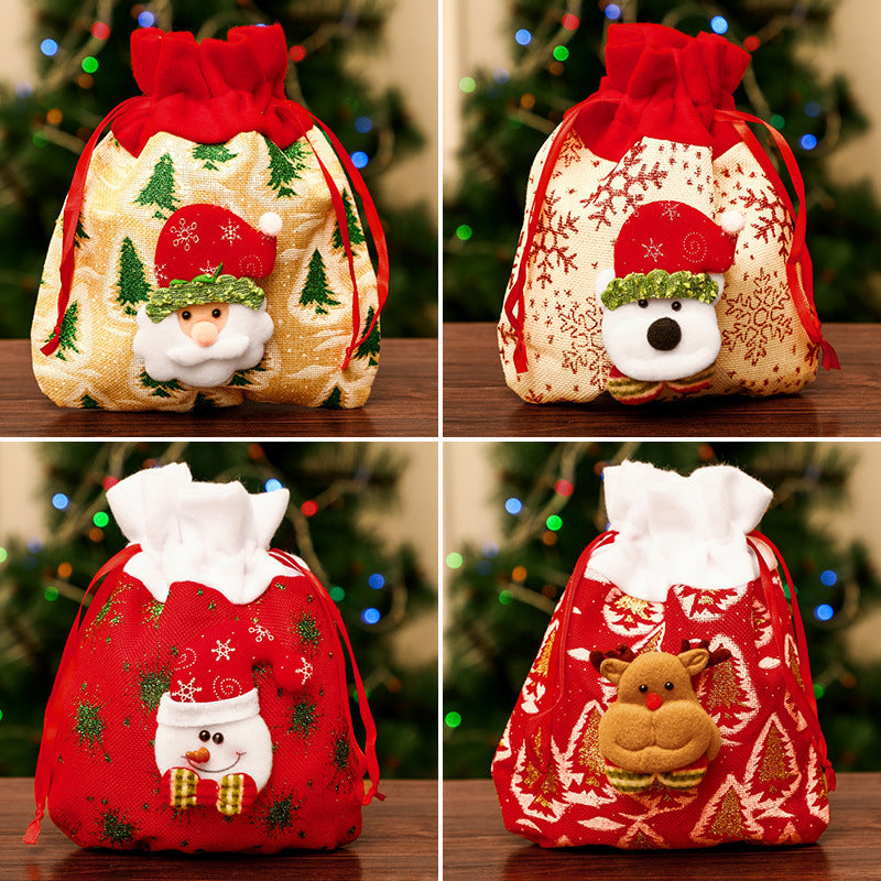 Christmas gift apple bag tote bag adult children children Christmas gift decoration high-end gift bag