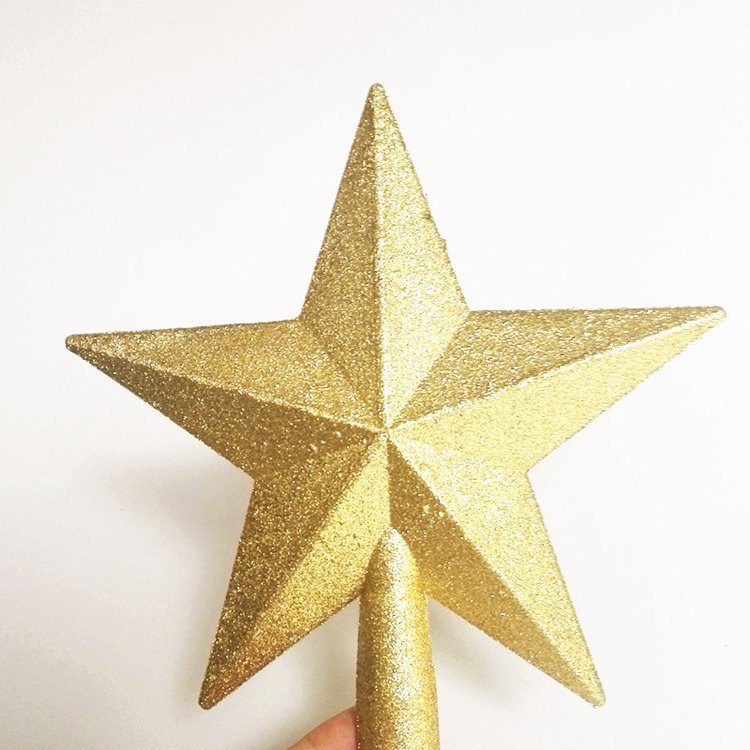 Festive Supplies Christmas Top Star Creative Christmas Gift Sprinkling Pink Star Christmas Tree Ornament Pendant Pentagram